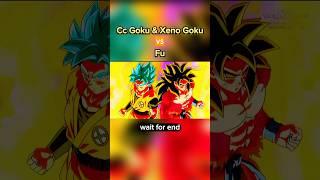 Cc Goku & Xeno Goku Vs Fu #viral #anime #trending #goku 