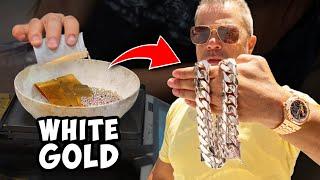 Making a White Gold Cuban Chain – This Process is Insane