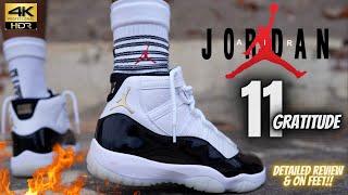 BEWARE OF THIS BEFORE YOU BUY 2023 JORDAN 11 GRATITUDE DMP DETAILED REVIEW & ON FEET