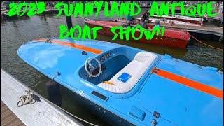 2023 Sunnyland Antique Boat show Beautiful Antique Boats Donzi Garwood Cigarette ChrisCraft