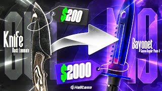 HOW I TURN $200 INTO $2000 on Hellcase