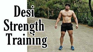 Desi Strength Training Without Equipments  Ft.  Wrestler Sunny Joon