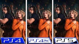 Resident Evil 4 Remake  PS4 - PS4 Pro - PS5  Final Graphics Comparison