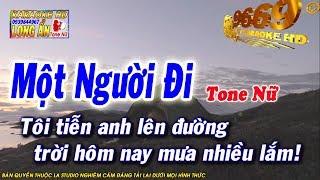 Karaoke Một Người Đi  Tone Nữ  Nhạc sống LA STUDIO  Karaoke 9669