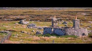 Derelict Cottages With Music On History Visit To South Uist Outer Hebrides Scotland