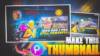 Make This Viral Thumbnail Like @samneagaming6333 & @kemo  in PicsArt 