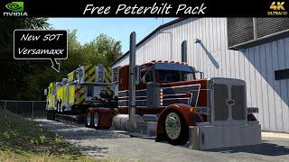 *Free Peterbilt Pack Mod* Ladder Truck Hauled McAlester to Ardmore *Weather_3.1 TAA* ATS PC 4K 1.50