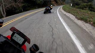 Ducati Streetfighter V4S following  @Just_around_the_bend on R6 up Stunt Rd