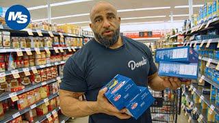 Budget Grocery Shopping w Pro Bodybuilders  Fouad Abiads OG Grocery Hauls