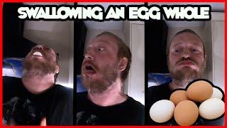 SWALLOWING BOILED EGGS WHOLE