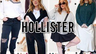 trying on cute fall outfits from HOLLISTER size XL try-on haul