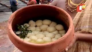 Rasagola Offering To Lords On Niladri Bije