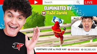 I Stream Sniped FaZe Kay until he RAGE QUIT FORTNITE