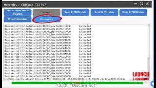 LAUNCH X431 X-PROG3 PC Adaptor  To operate the procedure Function of BOSCH computer cloningCRD3