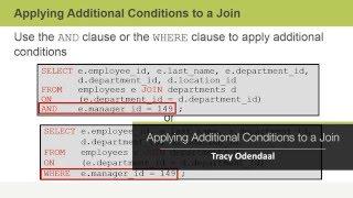 Oracle Database 12c Introduction to SQL - Applying Additional Conditions to a Join