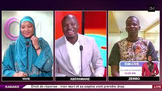 OM LIVE  #kabako  ⁠Droit de réponse  mon mari et sa copine vont prendre drap.