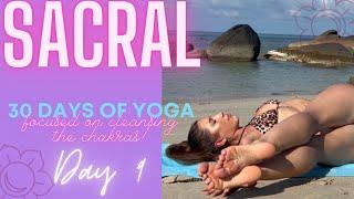 Day 9 Sacral Chakra - 30 Day Beach Yoga Challenge Focused on the Chakras