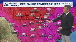 Temperatures getting hotter and hotter  KENS 5 Weather Impact Forecast