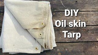 DIY Oilskin Tarp  How to #tutorial #doityourself