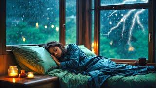 Sleep Music for Deep Sleep Rain and Thunder Beat Insomnia and Fall Asleep Fast Thunderstorm