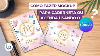 Como fazer mockup de uma caderneta ou agenda? ARQUIVO GRÁTIS