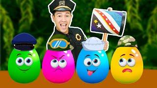 Surprise Eggs Proffesion Song  Tigi Boo Kids Songs