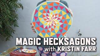 Painting Magic Hecksagons with Kristin Farr  KQED Arts