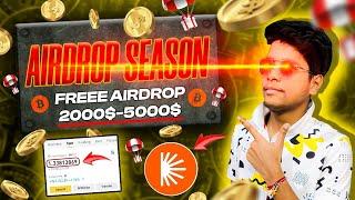  Earn Freee Gauranteed 5000$ From Airdrops  Biggest Crypto Airdrop of 2024  Best Airdrop 2024