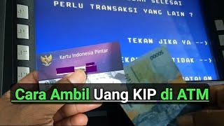 Cara mengambil uang kartu Indonesia Pintar di ATM