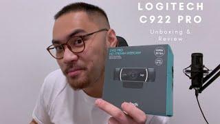 Logitech C922 Pro Webcam Unboxing and Review