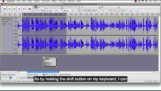 Audacity Tutorial 2 Audio Editing