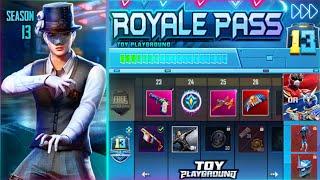 SEASON 13 LEAKS OF ROYAL PASS - S13 RP PUBG MOBILE  REWARDS OF SEASON 13 ROYALE PASS