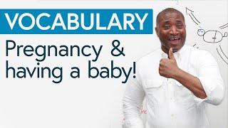 Learn English Vocabulary Pregnancy & having a baby