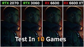 RTX 2070 vs RTX 3060 vs RX 6600 vs RX 6600 XT  Test in 10 Games at 1440p