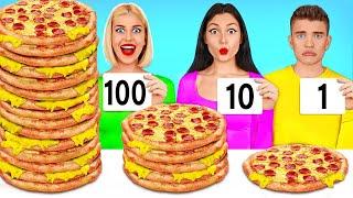 100 Layers Food Challenge  100 Layer of Chocolate vs Bubble Gum by Turbo Team
