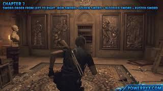 Resident Evil 4 Remake - Treasury Swords Puzzle Solution Chapter 7