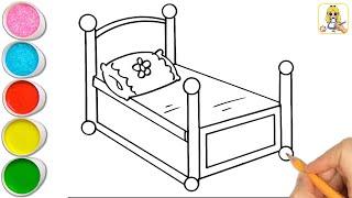  How To Draw A Bed Drawing Step by Step 