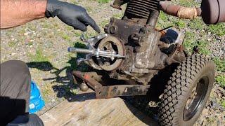 57 Gravely LI Part 3. Repair Oil Leak. Paint Transmission & More.