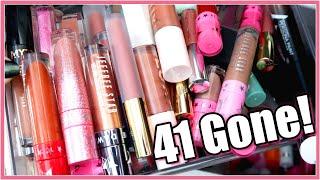 Liquid Lipstick Declutter - 41 Gone  February 2021