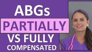 Partially Compensated vs Fully Compensated Uncompensated ABGs Interpretation Tic Tac Toe Method