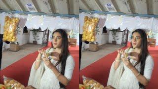 Jhanak Serial Actress Hiba Nawab Celebrates With Media Pani Puri Party  Hiba Nawab as Jhanak