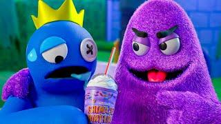 GRIMACE SHAKE BIRTHDAY Vs. BLUE? RAINBOW FRIENDS 2 Animation