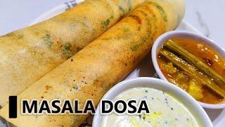 Street Style Masala Dosa Recipe With Iron Tawa  How To Make Dosa Crispy  Dosa Recipe In Hindi