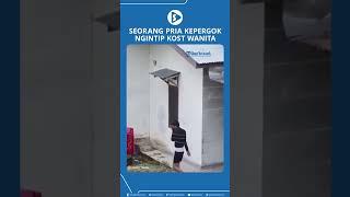 Kepergok Ngintip Kost Wanita Pria ini Kocar-Kacir dan Nekat Loncat dari Rooftop