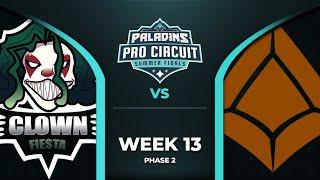 PALADINS Pro Circuit Mixalazeub vs Clownfiesta Phase 2 Week 13