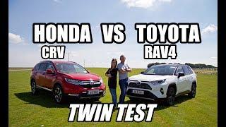 Toyota Rav 4 hybrid Versus Honda CR-V hybrid  Best SUV twin test