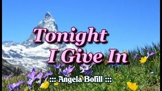 Tonight I Give In - Angela Bofill KARAOKE VERSION