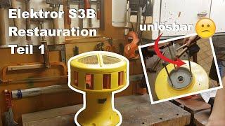 Restauration Sirene Elektror S3B  Teil 1 - Zerlegen und Säubern der Einzelteile