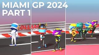 Miami GP 2024 - Part 1  Highlights  Formula 1 Comedy