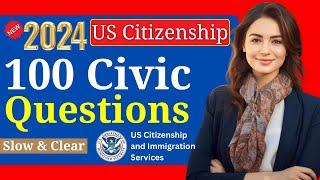 2024 random 100 civics questions and answers-U.S. citizenship interview I N400 Interview  uscis